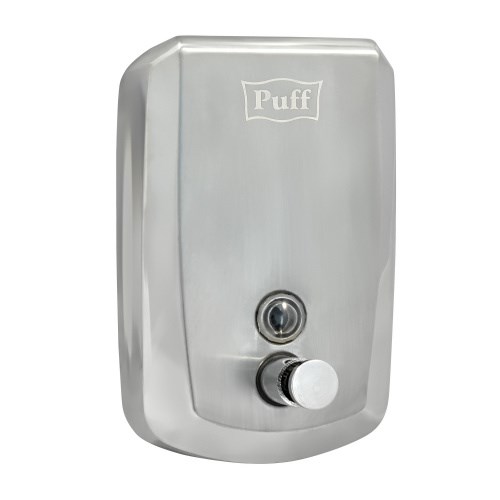 Дозатор для жидкого мыла из нержавеющей стали (304) Puff-8715, 1000ml, с ключем 1402.139 - фото 115429