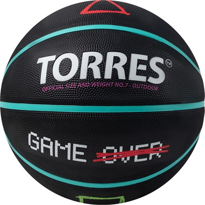 Мяч баскетбольный TORRES Game Over, размер 7 37867 - фото 1390881