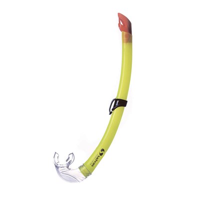 Трубка плавательная SALVAS Flash Sr Snorkel, размер взрослый, цвет желтый 33277 - фото 1391121