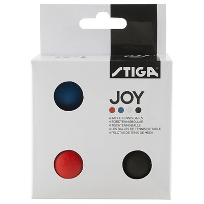 Мяч для настольного тенниса Stiga Joy, упаковка 4 шт 38321 - фото 1391918