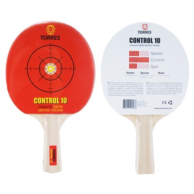 Ракетка для настольного тенниса TORRES Control 10 32789 - фото 1392095