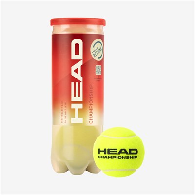 Мяч для большого тенниса HEAD Championship 3B, упаковка 3 мяча, ITF 31928 - фото 1395493