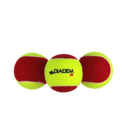Мячи для большого тенниса DIADEM Stage 3 Red Ball, детские, 5-8 лет, упаковка 3 мяча 31940 - фото 1395503