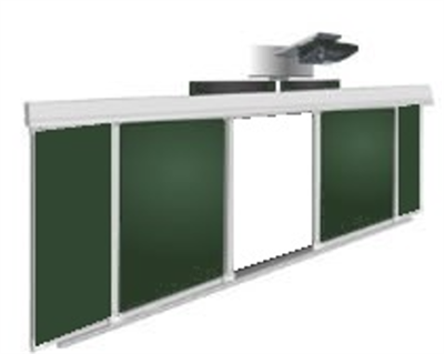 Рельсовая система 4000х1500(2000х1500) меловая 02830161 - фото 1399310