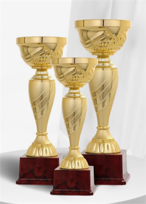 Кубок 120В, наградная фигура, золото, подставка пластик 0283095449 - фото 1405098