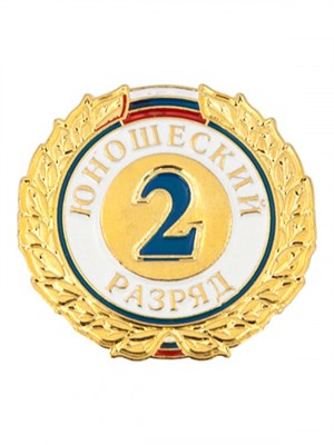 Знак - 2-й юношеский разряд 025917 - фото 1405303