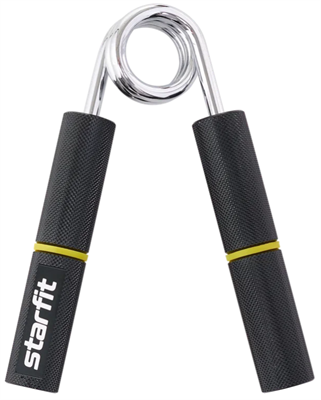 Эспандер кистевой STARFIT ES-405 пружинный, металлический, 65 кг, черный/желтый (2) 0280221 - фото 1405478