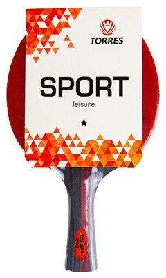 Ракетка для настольного тенниса TORRES Sport 1* 0282044 - фото 1405940