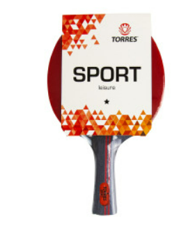 Ракетка для настольного тенниса TORRES Sport 1* 026578 - фото 1405941