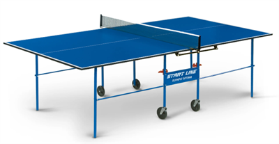 Стол теннисный Olympic Optima Синий с сеткой 02178 - фото 1405954