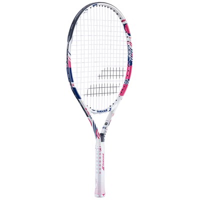 Ракетка б/т дет. BABOLAT B`FLY 23, для 7-9лет, алюминий,со струнами, бело-розовый 026390 - фото 1406228