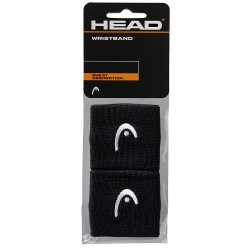 Напульсники HEAD 2,5, ширина 7см, 90% нейлон, 10% эластан, пара, черный 026482 - фото 1406375