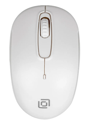 Мышь Oklick 505MW, оптическая, беспроводная, USB, белый 02830962726 - фото 1408568