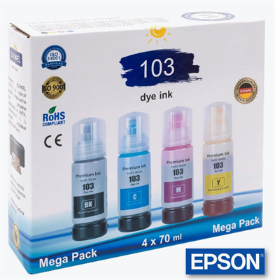 Комплект чернил 103 для EPSON 0281226 - фото 1408849