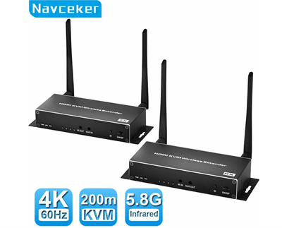 Беспроводной HDMI видеопередатчик и приемник Navceker 4K, 1080P, 200 м, One RX, EU Power Plug 02830962938 - фото 1409189