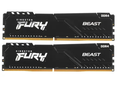 Оперативная память Kingston FURY Beast Black [KF432C16BB1K2/32] 32 ГБ 0283096135 - фото 1409258