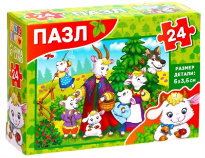 Пазл «Детские сказки №1», 24 элемента 0280947 - фото 1409785