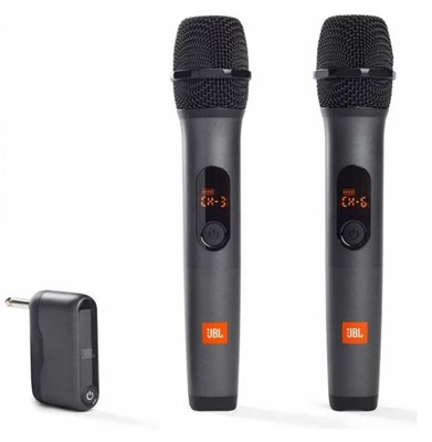 Микрофонный комплект JBL Wireless Microphone Set, разъем: без разъема, черный 0281025 - фото 1410183