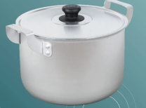 Кастрюля с крышкой 10л алюминиевая 35QSnLIOgTiKjBv10maO80 - фото 1410893