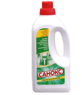 Гель для сантехники "Санокс", против ржавчины, 1100 мл 0280279 - фото 1411568