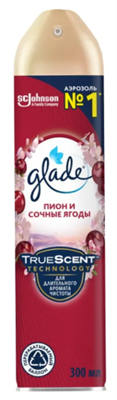 Освежитель воздуха Glade аэрозольный Пион и Сочные Ягоды 300 мл 027846 - фото 1411723