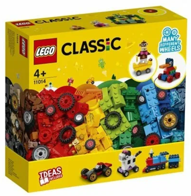 Конструктор LEGO CLASSIC "Кубики и колёса" (LEGO 11014) 0281793 - фото 1411818