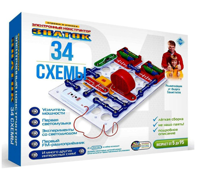 Электронный конструктор «34 схемы» 026071 - фото 1412782