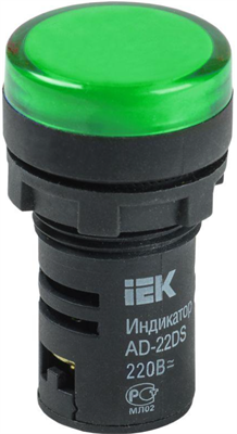 IEK BLS10-ADDS-024-K06 Арматура светосигнальная AD-22DS 24В AC/DC зел. L46tWnhQjj2DaLMWaf1R02 - фото 1414720