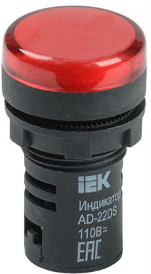 IEK BLS10-ADDS-024-K04 Арматура светосигнальная AD-22DS 24В AC/DC красн. 5war5saxgyUSRpDWkePH61 - фото 1414742