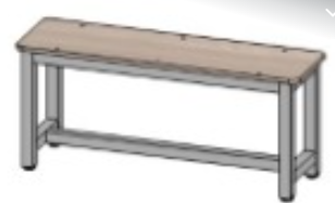 Скамья обеденная  1020х300х450 GfZSWSA2jLyBE7xVAwXAe2 - фото 1414813
