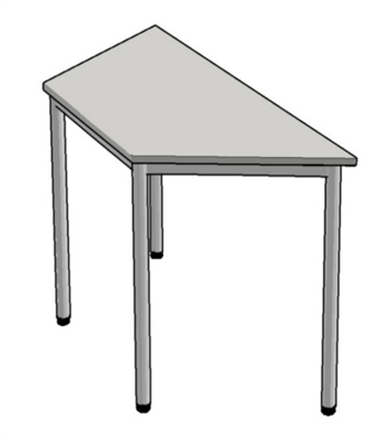 Стол трапеция (столешница серая) 0283095804 - фото 1415438