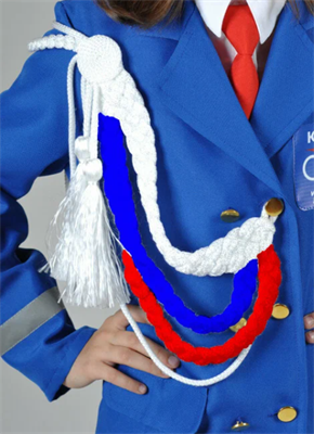 Аксельбант триколор 02830182