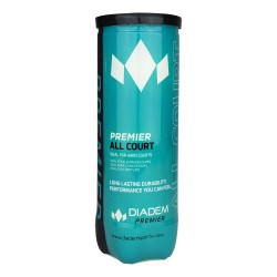 Мяч теннисный DIADEM Premier All Court 3B, уп.3шт, одобр.ITF, фетр, желт 026451