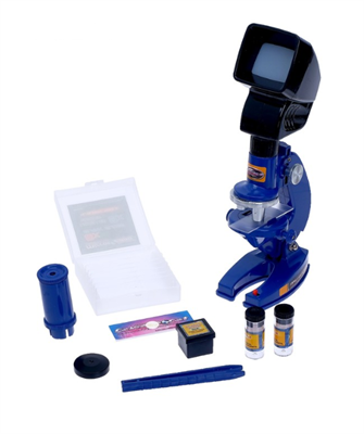 Микроскоп детский «Юный исследователь» 2 в 1, с подсветкой, сменным дисплеем и аксессуарами 02356