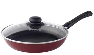 Сковорода SCOVO диаметр 28 см стеклянная крышка СЭ-030 028309380