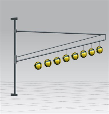 Наклонная рама с подвесными мячами 0281694