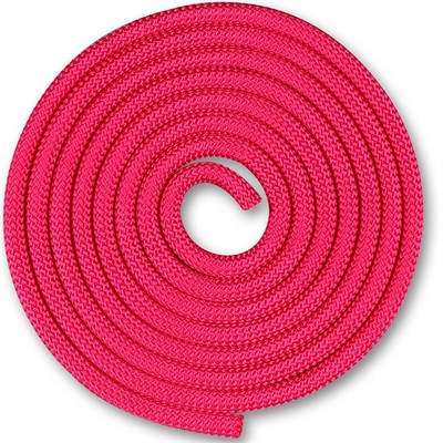Скакалка гимнастическая INDIGO SM-121-F, утяжеленная, длина 2,5м, шнур, фуксия SM-121-F