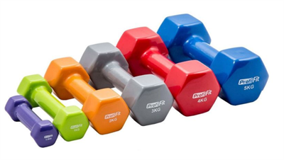 Гантель в виниловой оболочке, шестигранник 0.5 кг 0281510