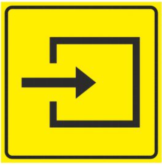 Тактильная пиктограмма Вход в здание 200x200 мм 028308972