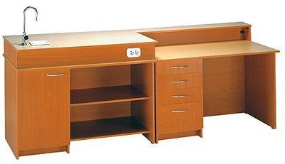 Стол демонстрационный для кабинета химии, с сантехникой 0282151