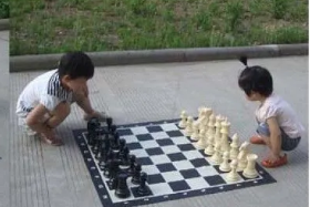 Уличные шахматы с синтетической доской 02829126