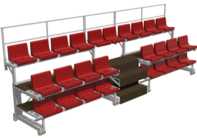Трибуна трехрядная 26 мест телескопическая MAAUnHrcid80VKTol2aDk0