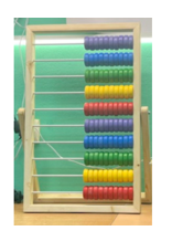 Развивающие счеты большие настольные с подставкой 01936