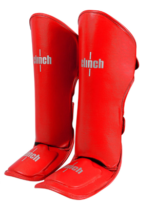 Защита голени и стопы Clinch Shin Instep Guard Kick красная C521 jS78fi-9ggSHBYtZkba480