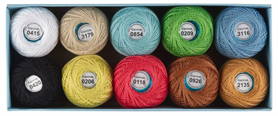 Пряжа "Gamma" Ирис ассорти 100% хлопок 10 х 10 г 82 м 3 м № 23 0283095191