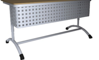 Металлокаркас для 2х местной парты с перфорированным экраном 0283095770