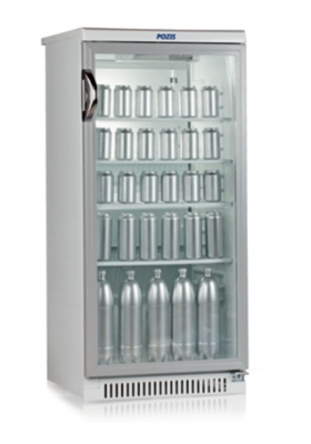 Холодильник-витрина однокамерный V= 250л 602х615х1300мм, 0...+10°C, 1,16кВт 0282101