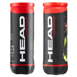 Мяч теннисный HEAD Championship 3B, уп.3шт,одобр.ITF,сукно,нат.резина,желт 026457