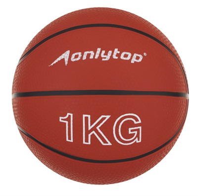 Медицинбол, 1 кг, цвет оранжевый 026555