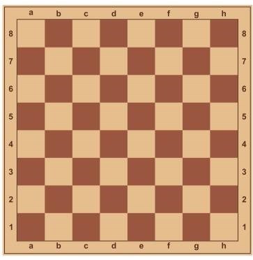 Шахматная доска наклейка 500 х 500 мм Ш08